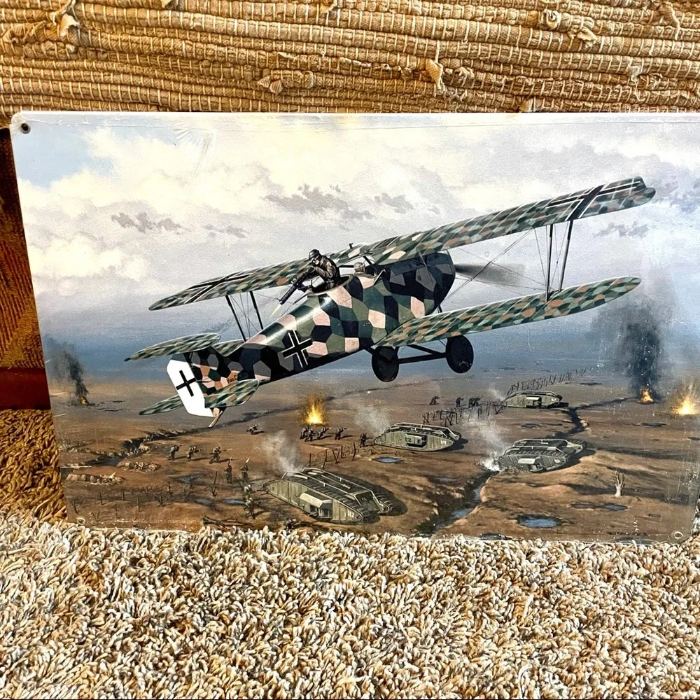 NEW Heavy Duty Steel Army Airplane Metal Sign